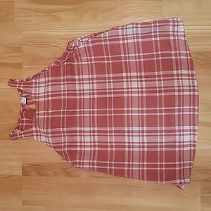Old navy plaid tank blouse size XS.